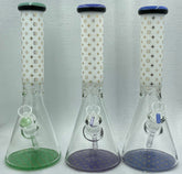 14” / 7mm - Louis Glass Bong - "Milky"